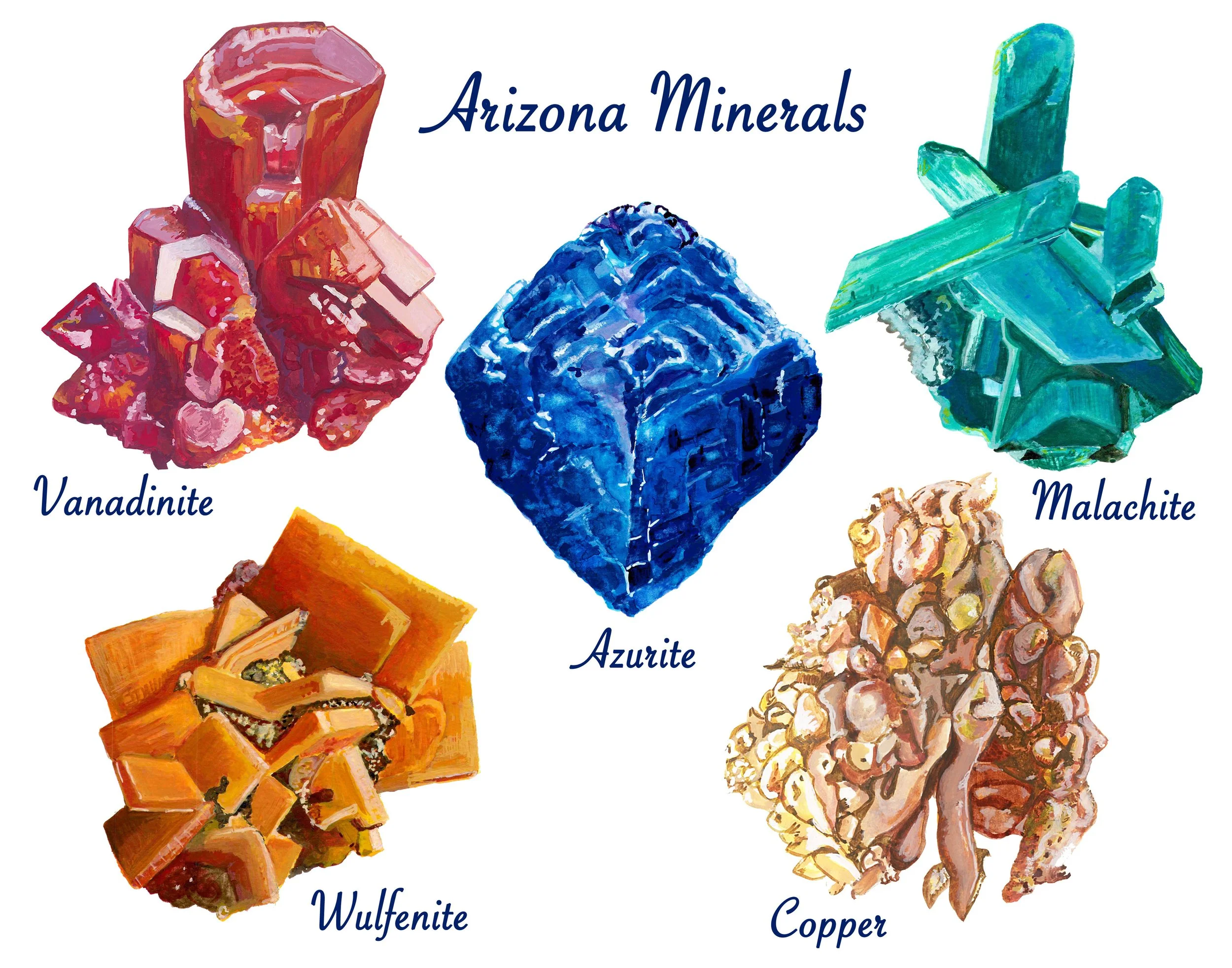 Arizona Minerals print 8.5'x11