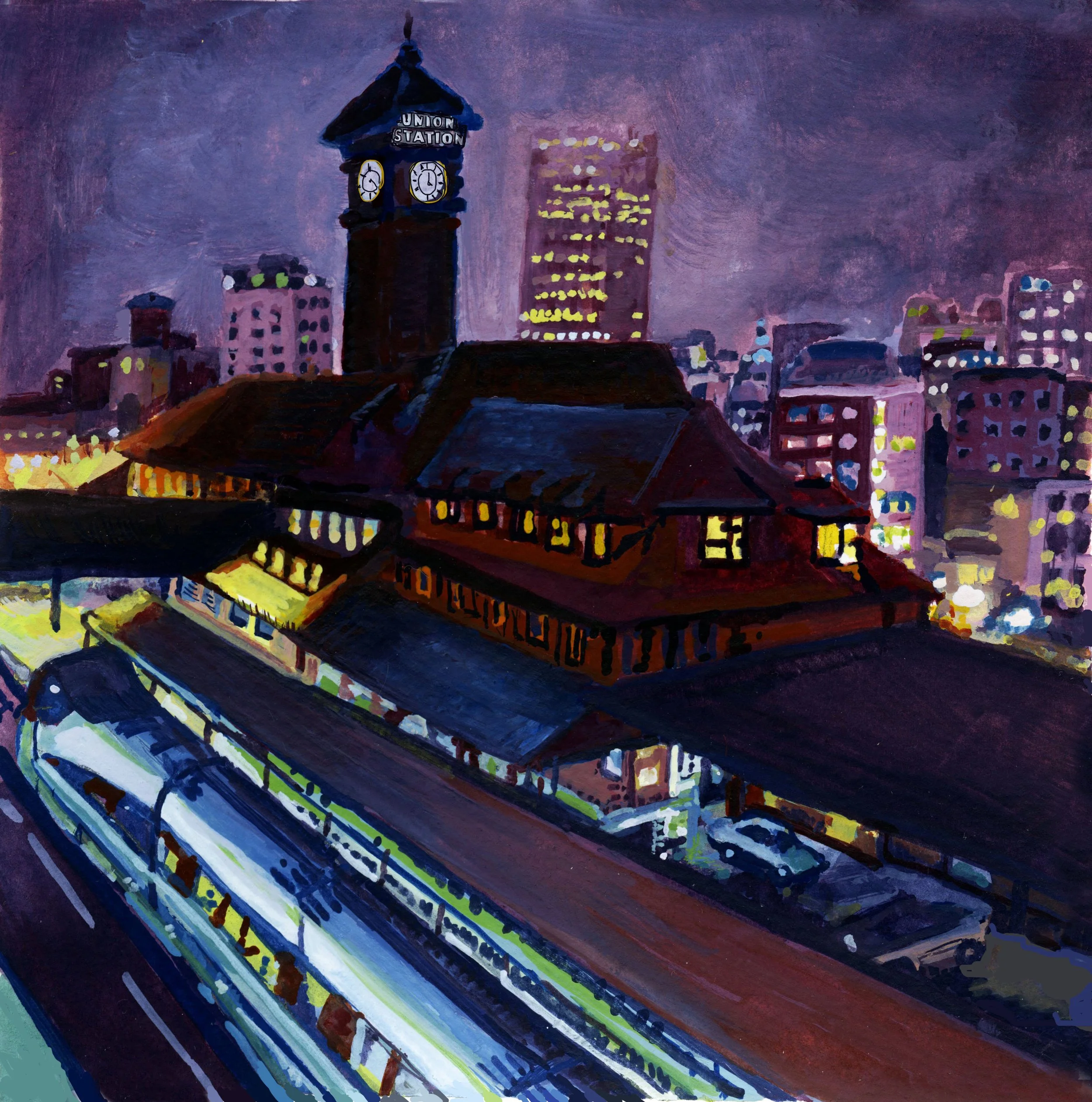 Union Station Portland Print 6'X6'
