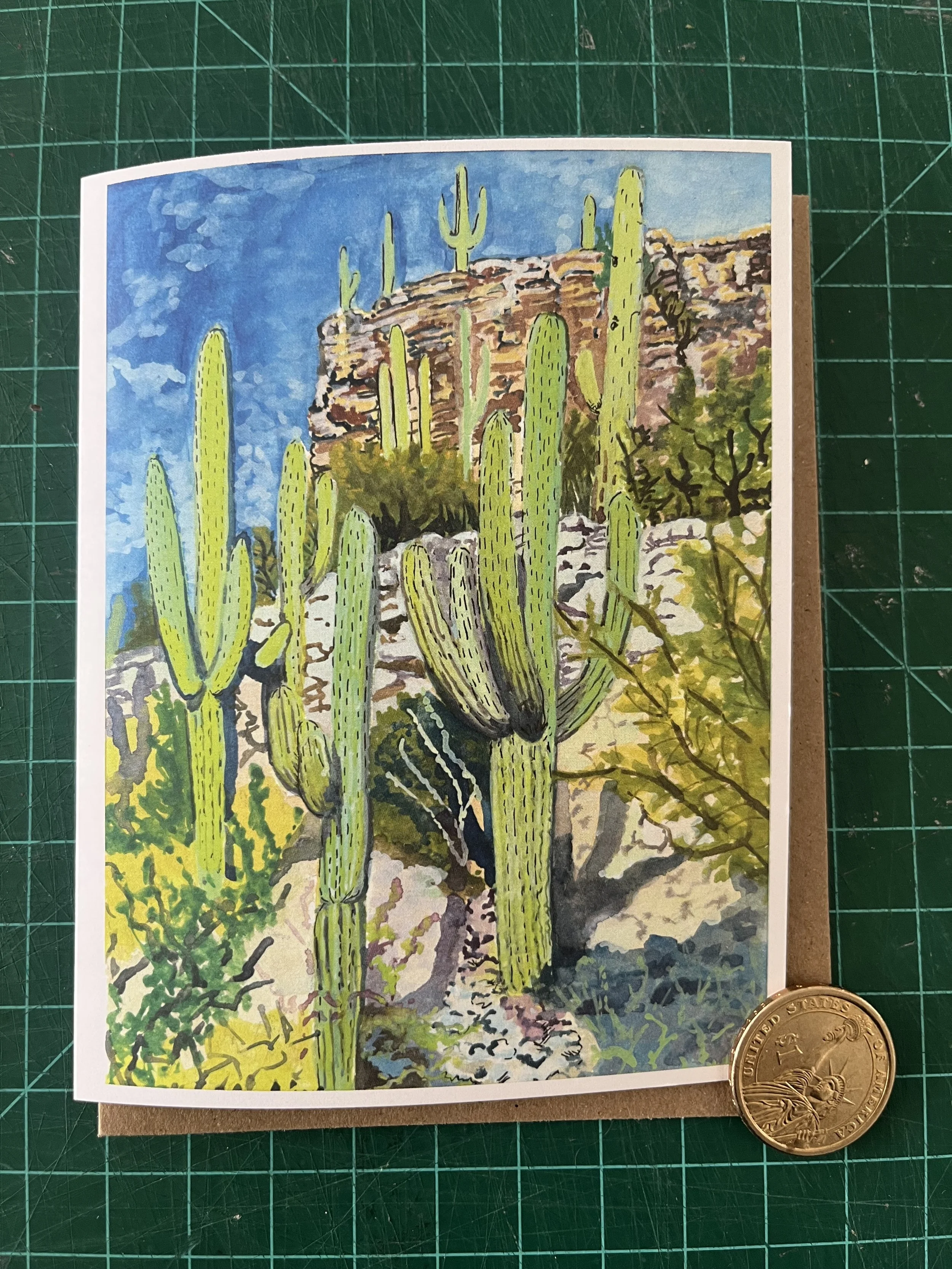 Sabino Canyon I Greeting Card (3 pack)