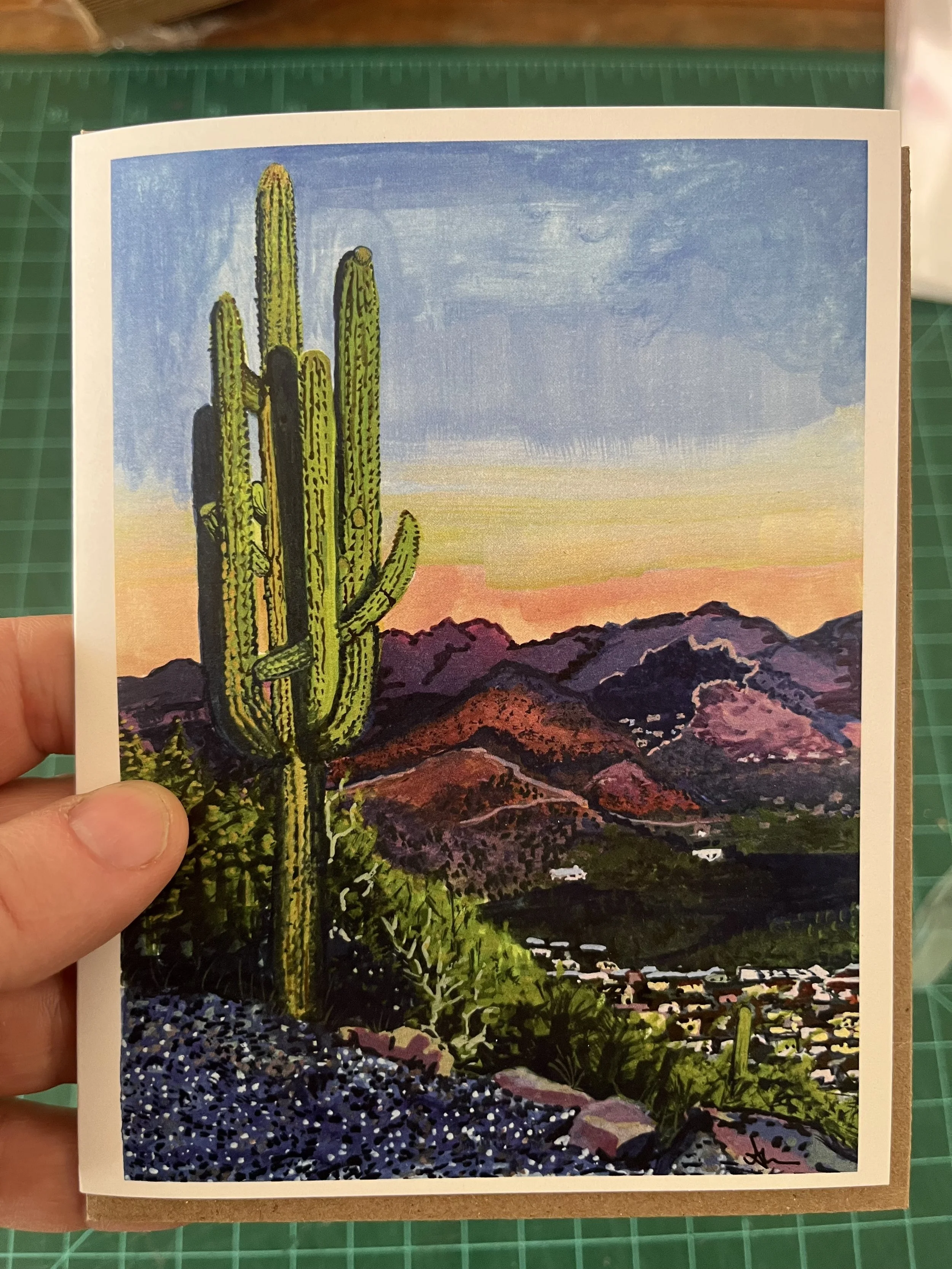 Tucson Mountains cards (3 pack)