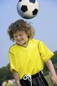Even heading a soccer ball can cause a concussion. 