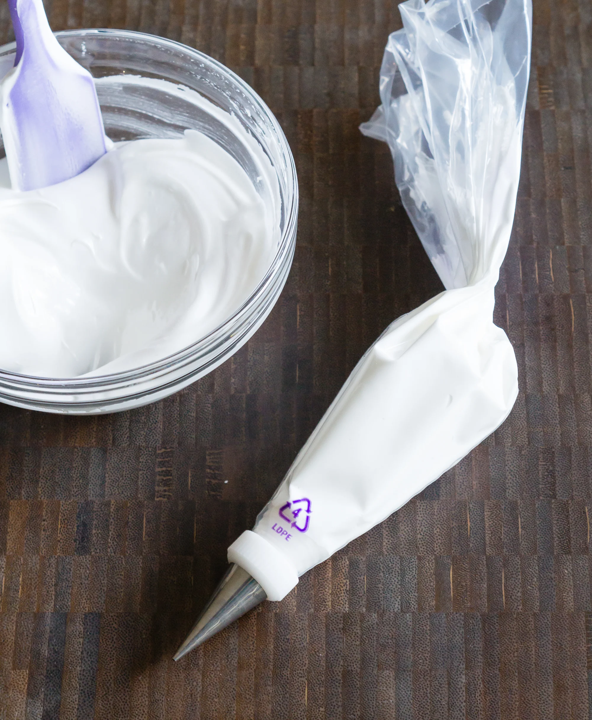 Click here for more information on how to fill a piping bag