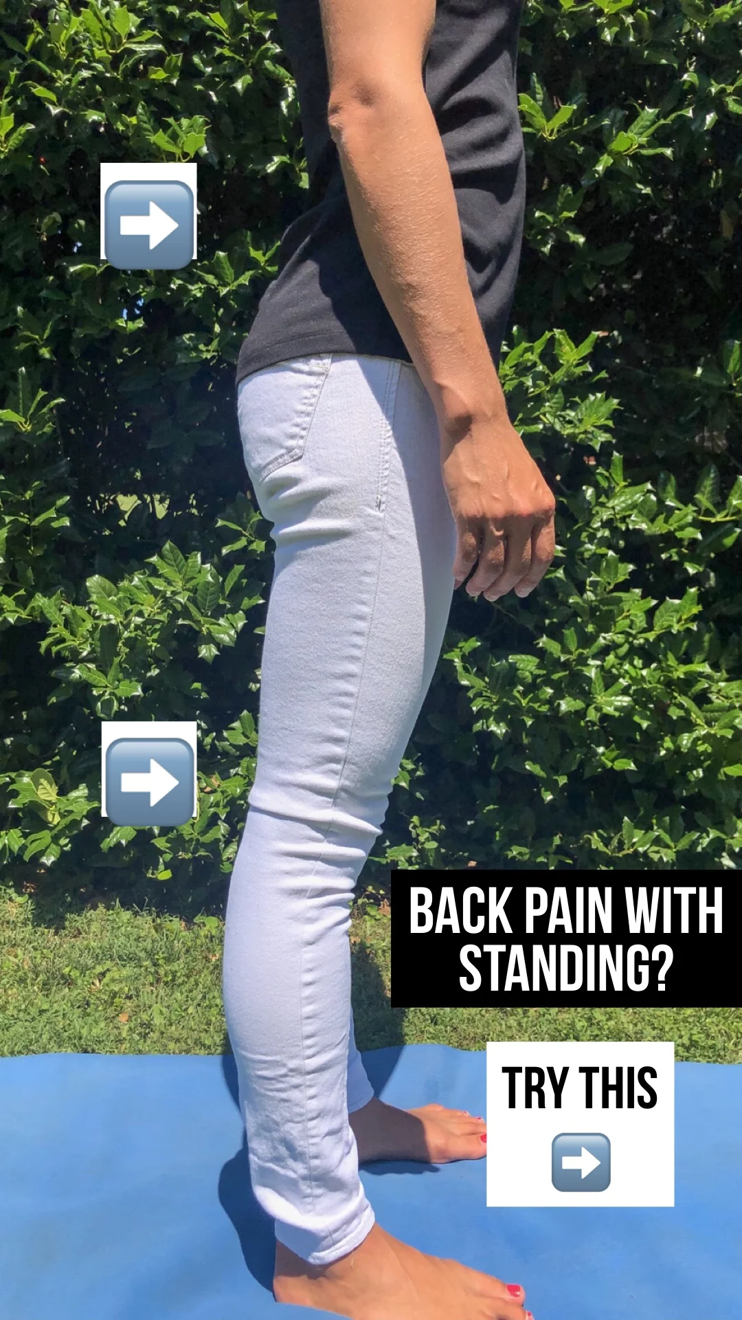 Knee hyperextension (when the knee is locked and slightly pusheD back) is common, but tends to put added stress on the low back. The lumbar spine, sacrum, and pelvis all shiFt in a way that jams them together.
