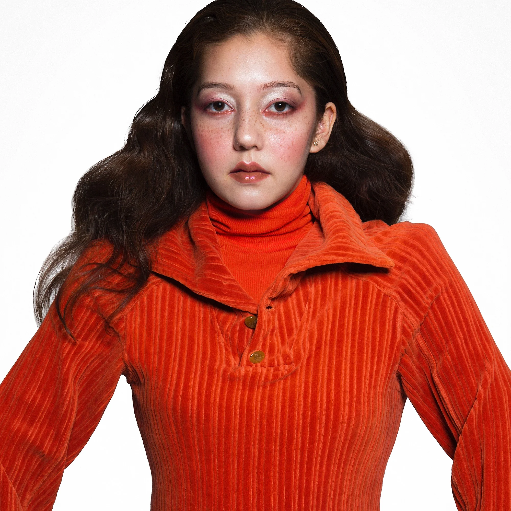 Orange Sweater Model