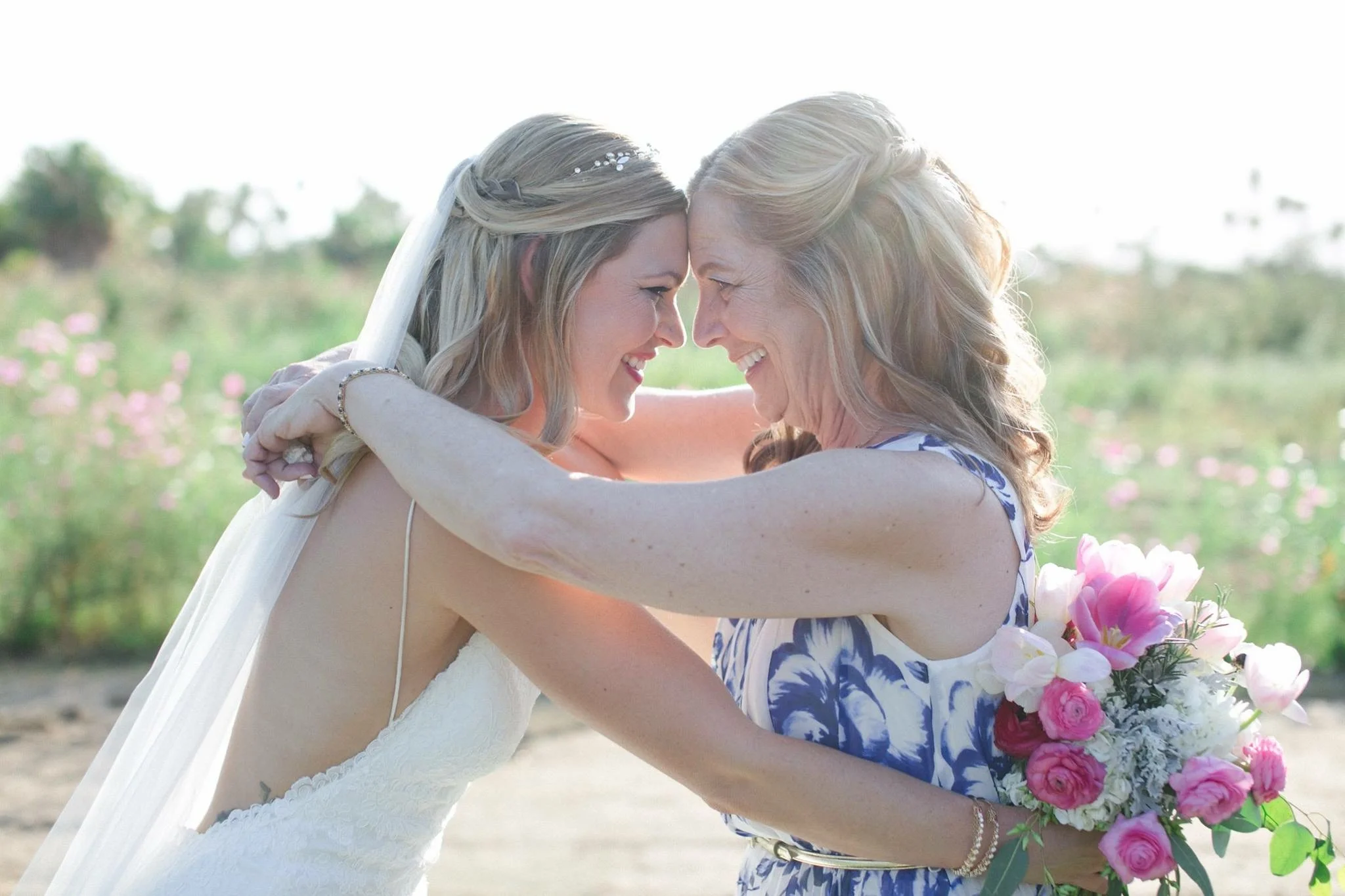 Mom and Daughter Wedding Love