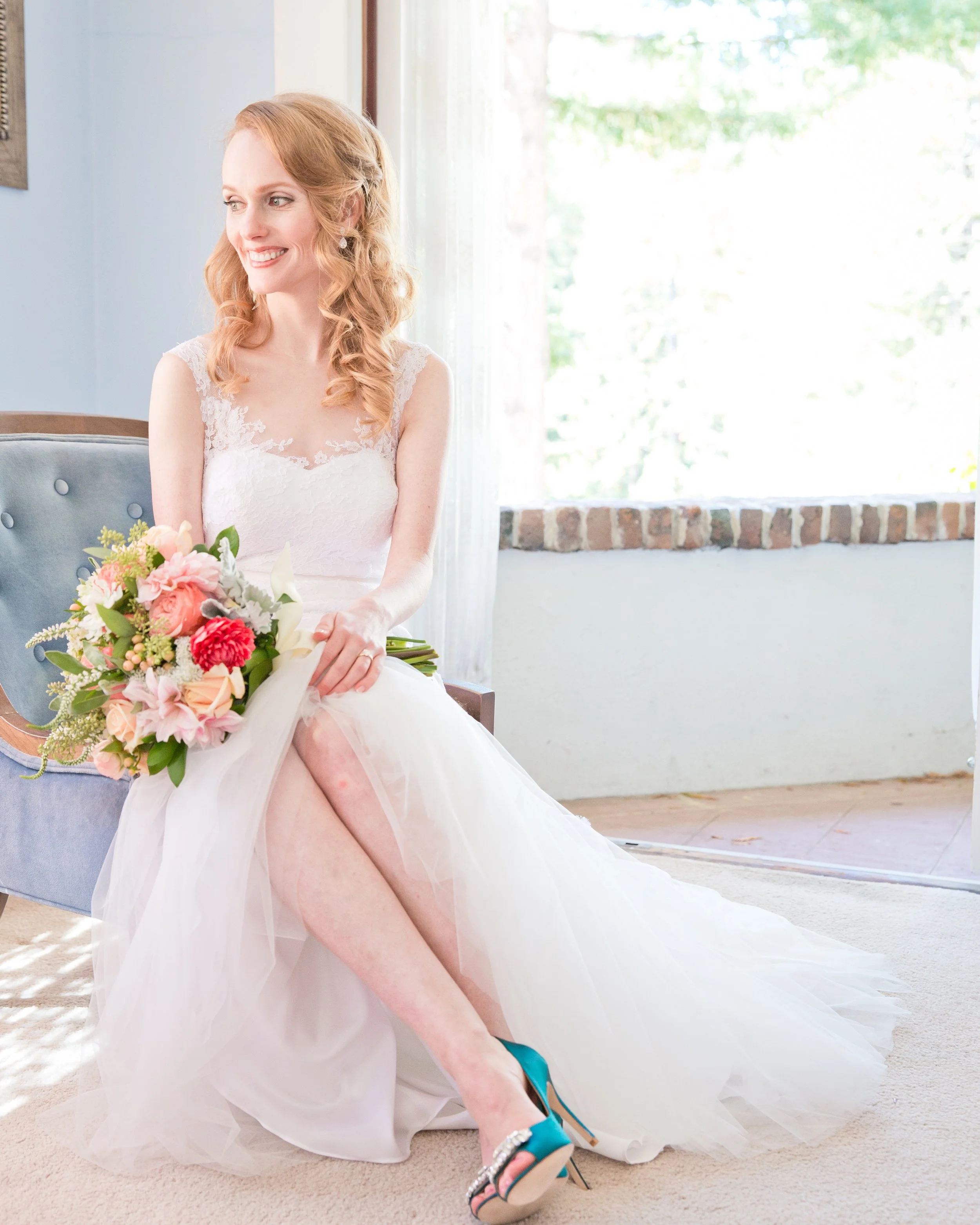 Bride, Flowers and Love