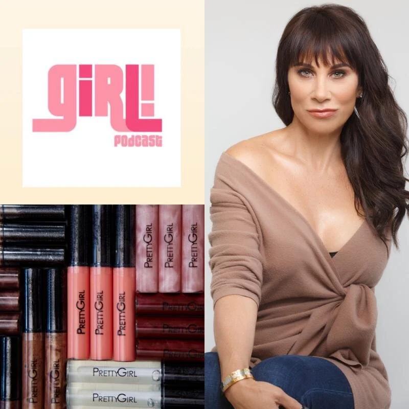 Pretty Girl Makeup CEO Christina Flach featured on the GIRL Podcast with host Amiyah discussing her clean beauty makeup line celebrity clients and beauty entrepreneurship
