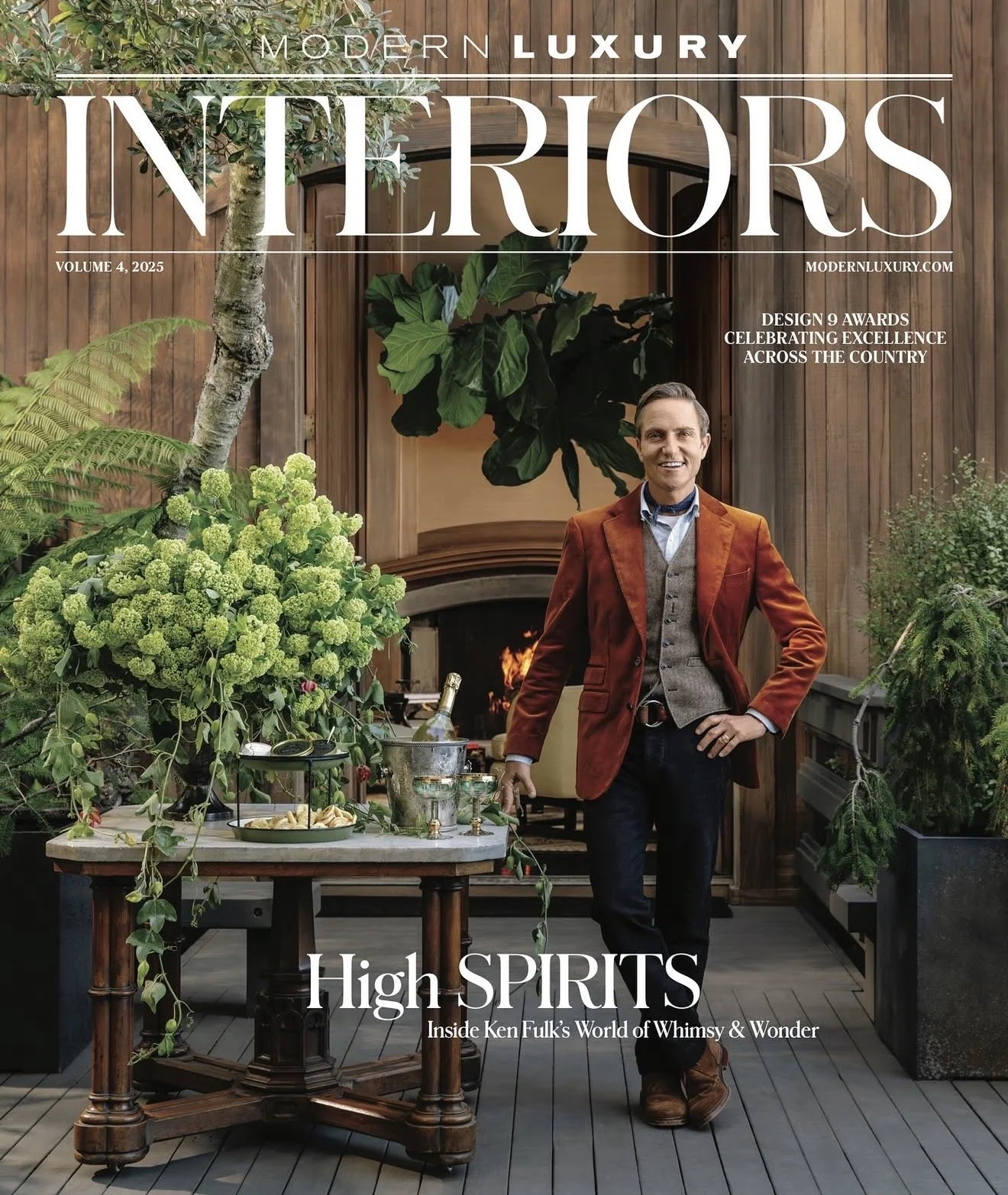 Magazine Cover – Editorial Grooming  for  Ken Fulk in Modern Luxury Interiors