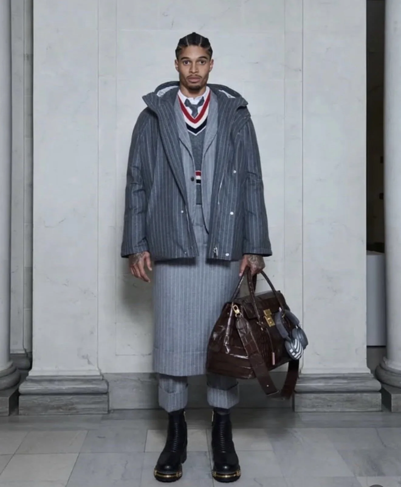 Justin Jefferson at GQ Super Bowl Fashion Event in San Francisco