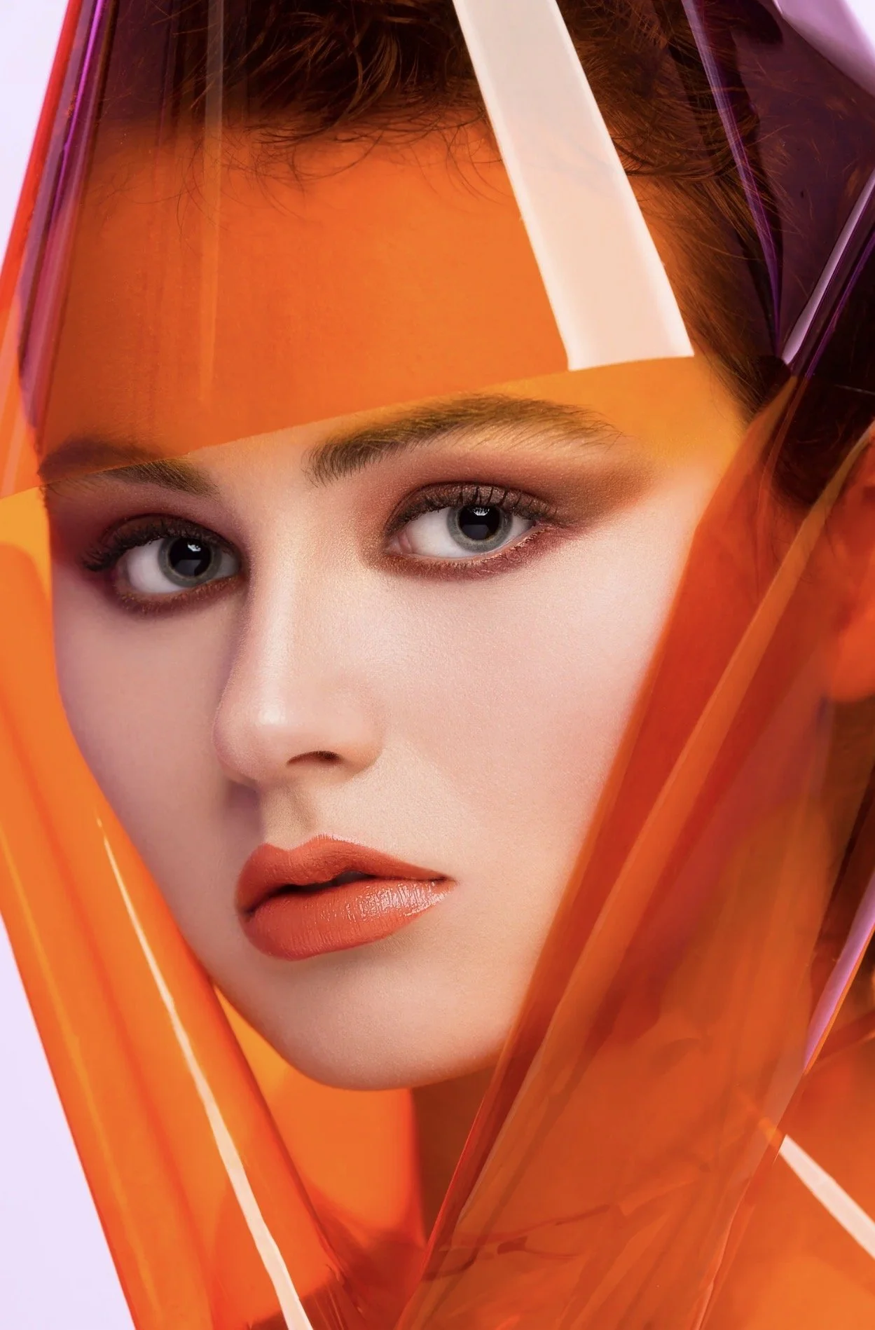  Bold Orange Editorial Glam | Makeup by Christina Flach