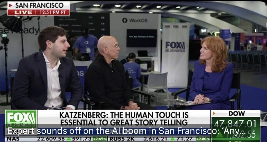 Christina Flach Celebrity Makeup Artist on Fox Business | Makeup for Liz Claman & Grooming for Jeff Katzenberg 