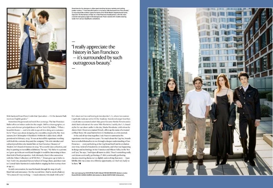 Zac Posen C Magazine Editorial | STAR'S  Agency Models San Francisco | Hair Makeup & Grooming by Christina Flach