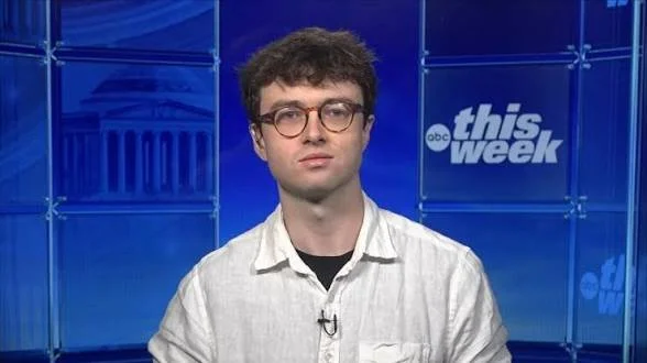 Jacob Coxon on ABC This Week with George Stephanopoulos | Grooming by Christina Flach