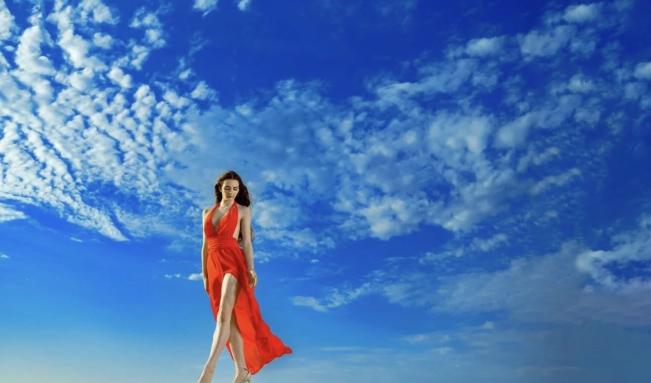 Red Dress Editorial with Christina Flach, SF Celebrity Makeup Artist