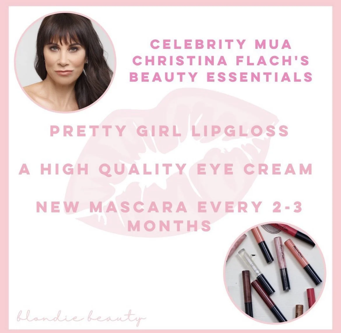 Christina Flach on The Blondie Beauty Podcast sharing professional makeup tips, beauty career insights and entrepreneurship advice