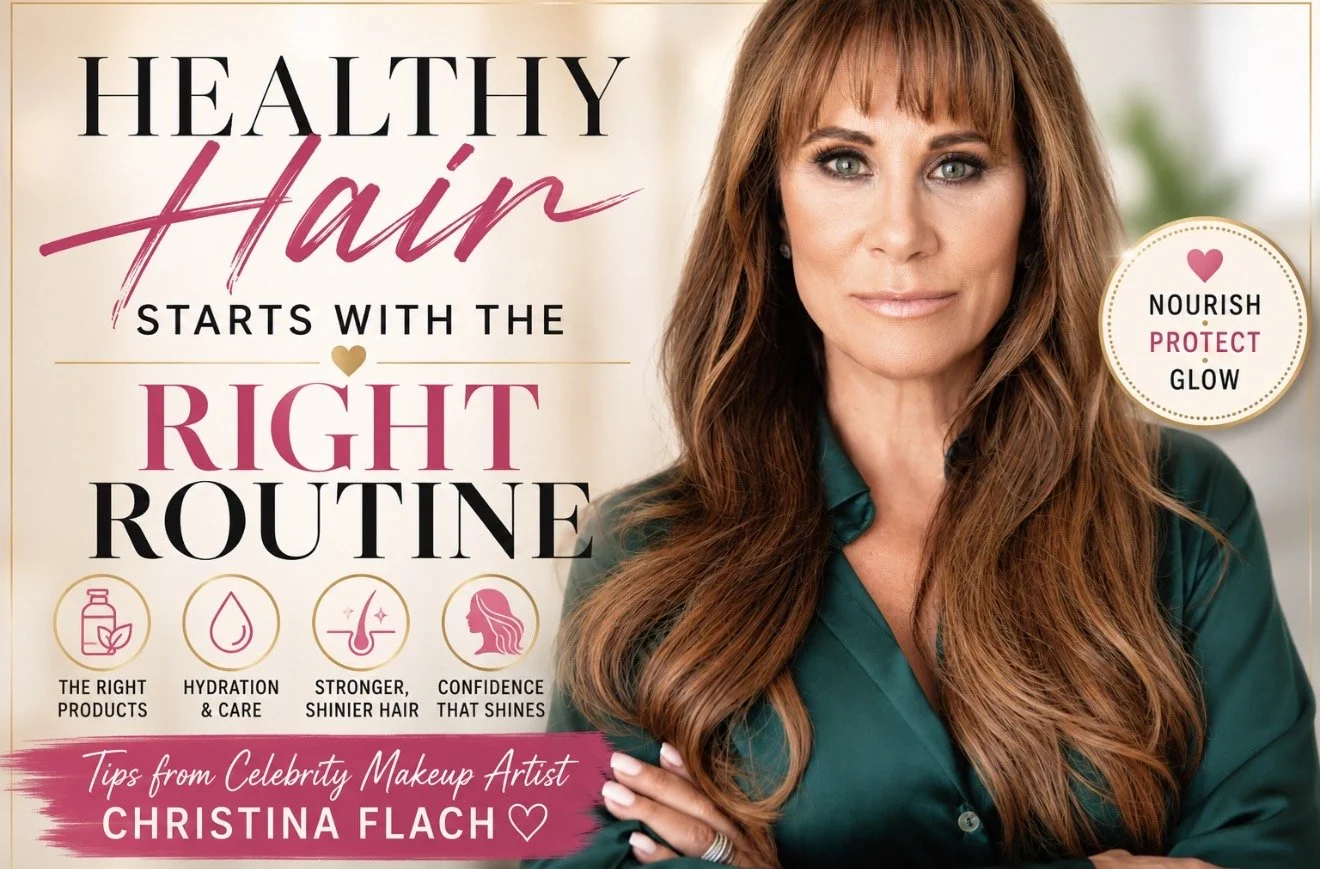 Christina Flach, San Francisco Bay Area celebrity makeup artist, shares her healthy hair routine