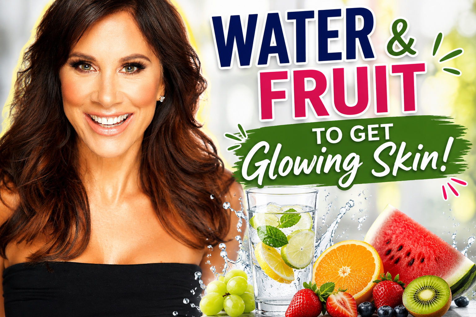 Pretty Girl Makeup CEO and NBC California Live beauty expert Christina Flach shares water and fruit mocktail recipes for glowing skin during Dry January
