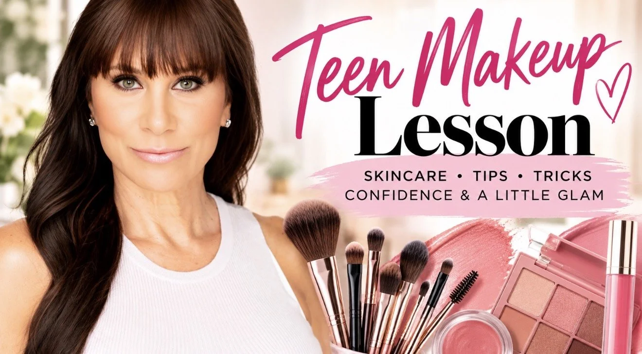Bay Area makeup artist Christina Flach teaching simple makeup lesson