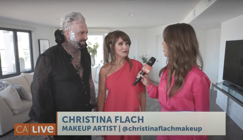 Christina Flach, San Francisco Bay Area celebrity makeup artist, on NBC California Live sharing Halloween glitter makeup ideas