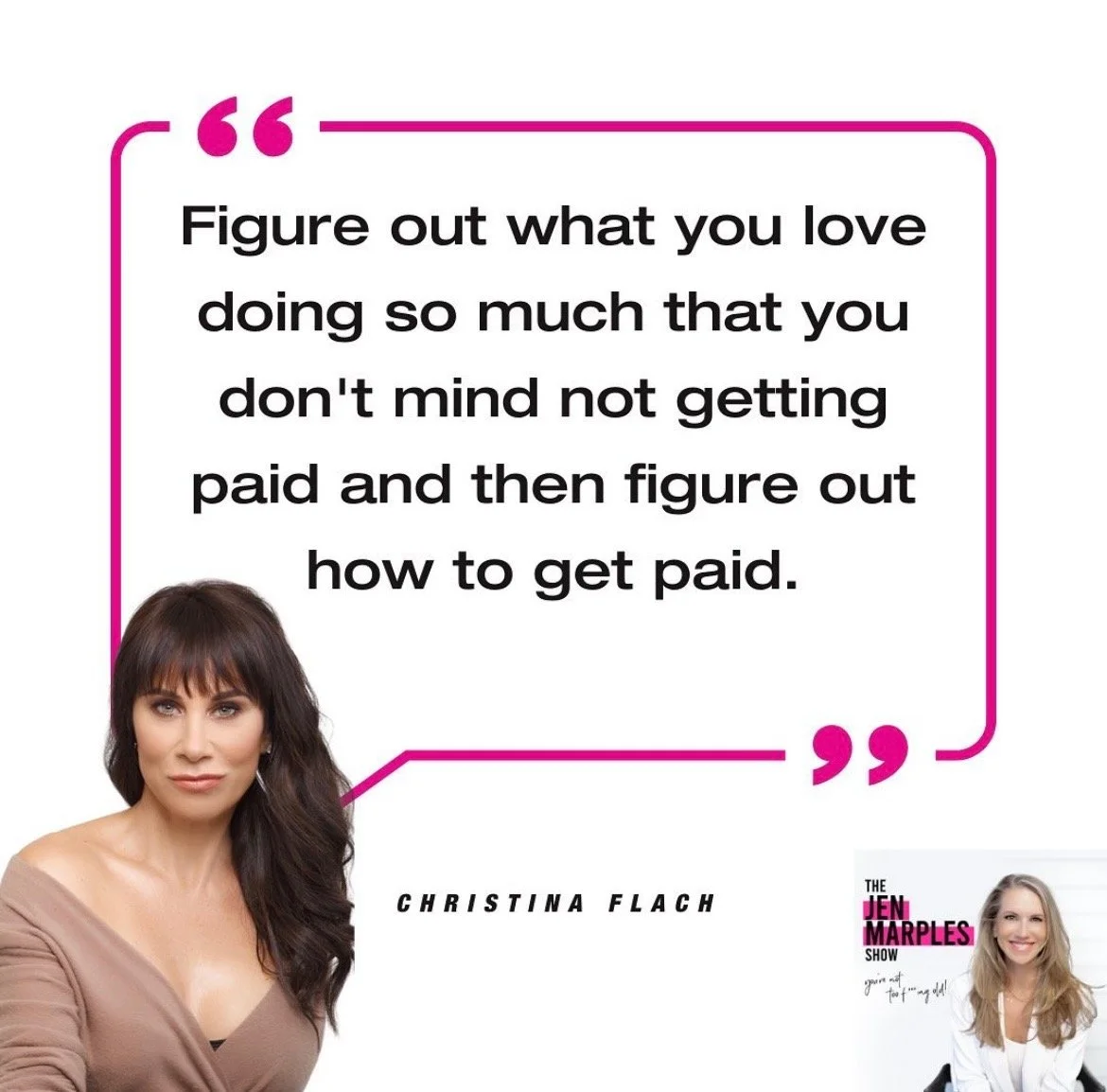 Christina Flach on The Jen Marple Show discussing navigating personal loss resilience and perseverance