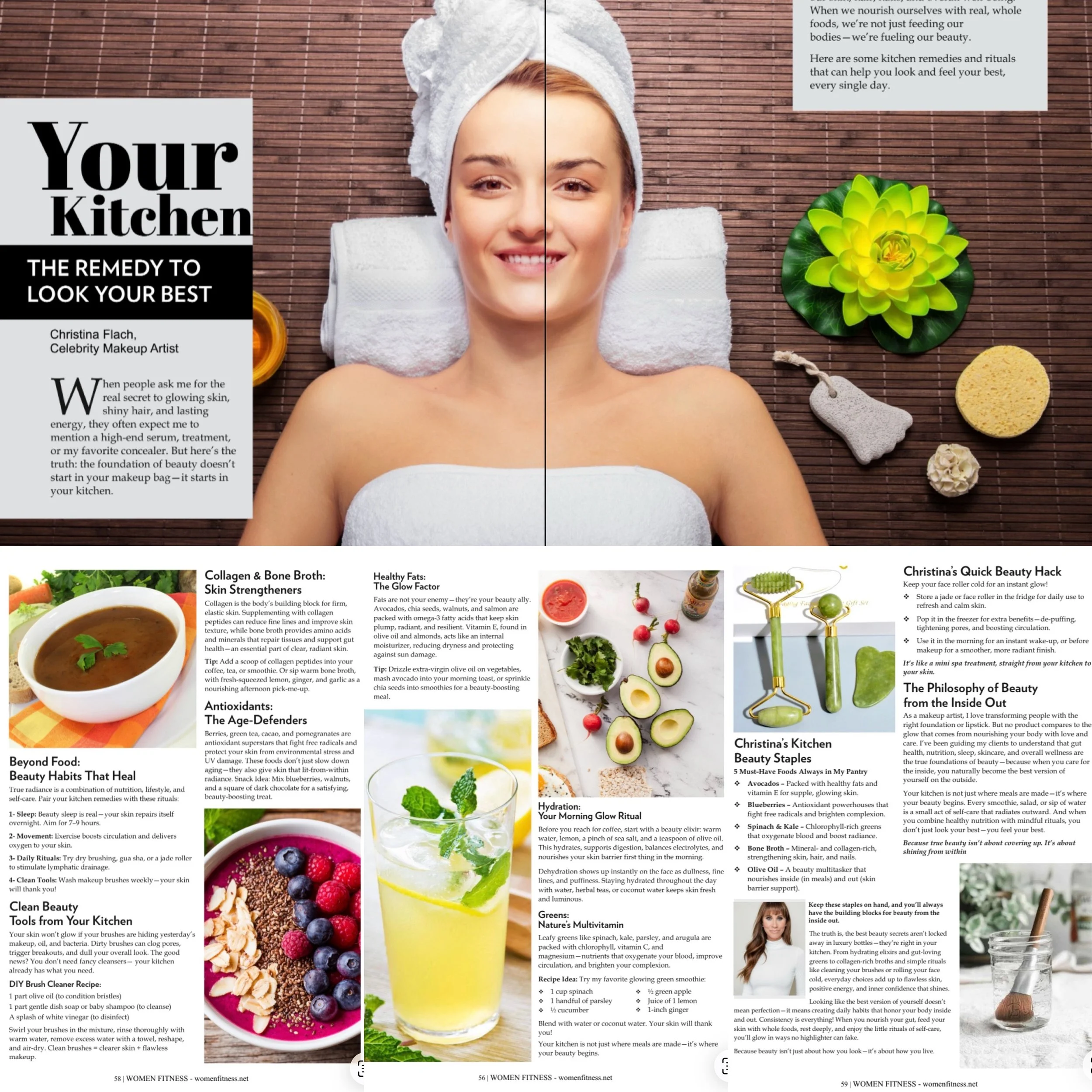 Christina Flach beauty and wellness tips for glowing skin, skincare routine, and healthy lifestyle