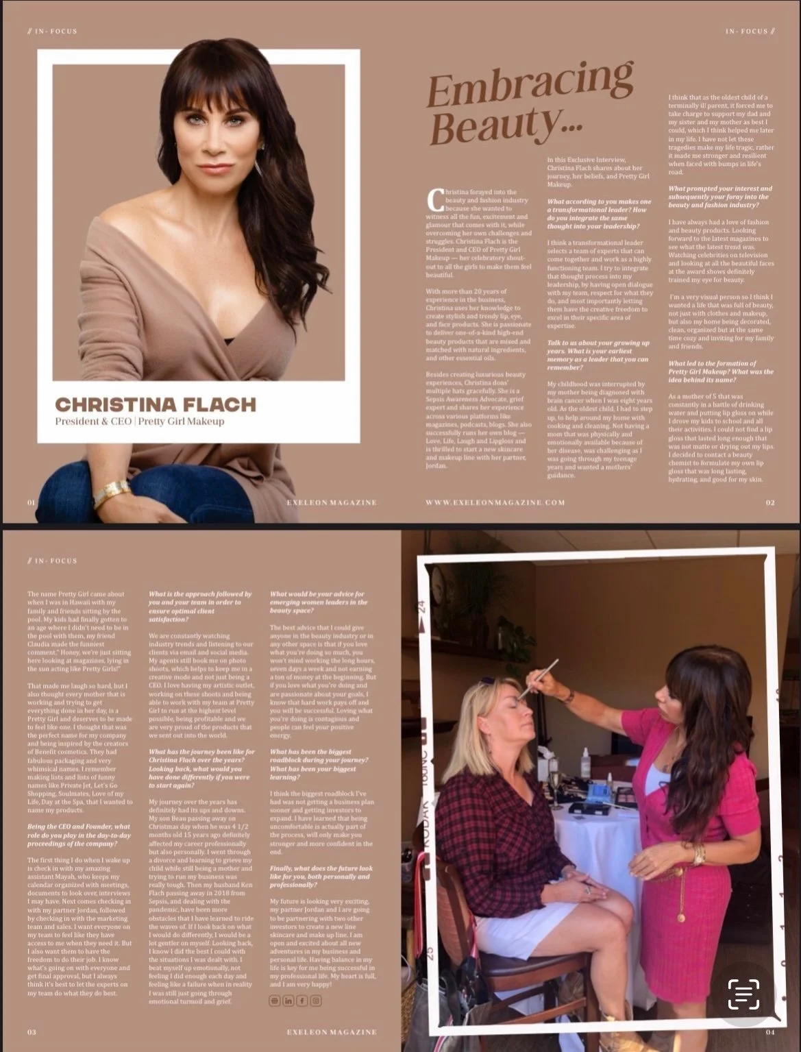 editorial beauty image representing Christina Flach creative makeup artistry and visual storytelling style
