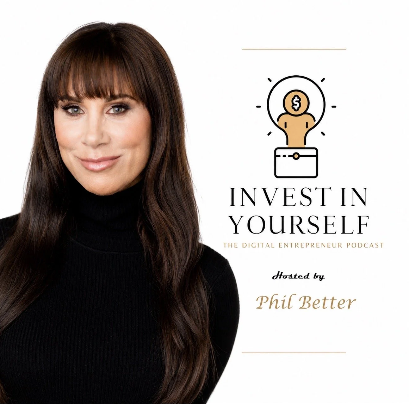 Christina Flach featured on Invest in Yourself: The Digital Entrepreneur Podcast with host Phil Better, celebrity makeup artist San Francisco Bay Area