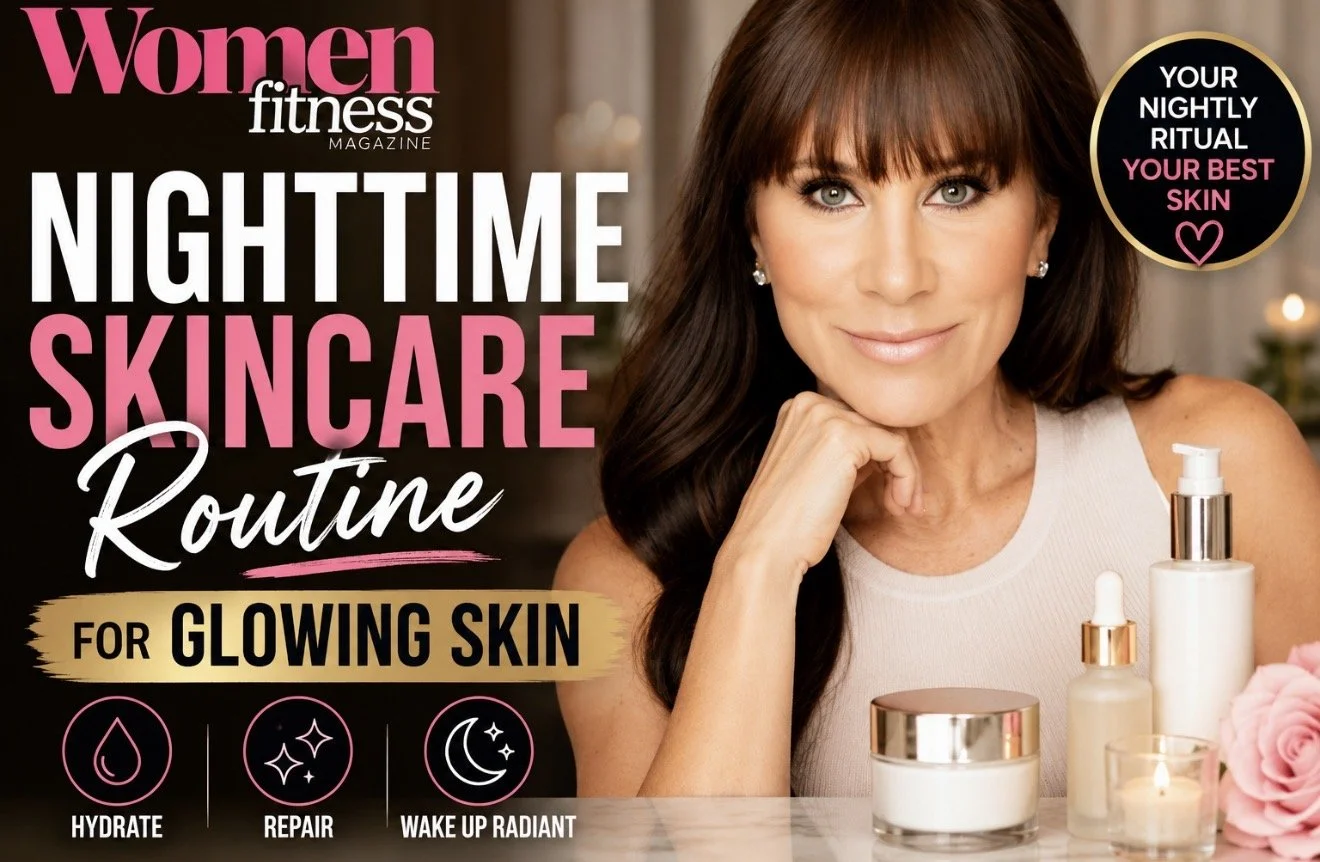 Christina Flach, San Francisco Bay Area celebrity makeup artist, shares her nighttime skincare routine in Women’s Fitness Magazine
