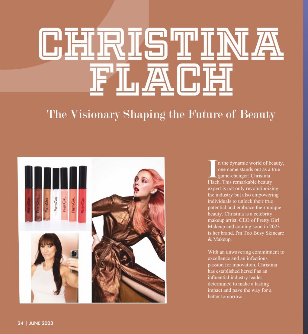 Christina Flach Worlds Leaders feature visionary beauty expert celebrity makeup artist San Francisco founder Pretty Girl Makeup