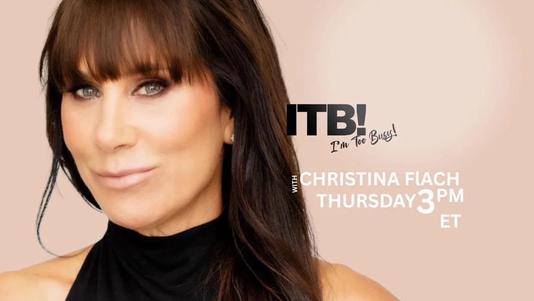 Christina Flach celebrity makeup artist San Francisco Bay Area, host of I’m Too Busy TV, Thursdays 3pm ET