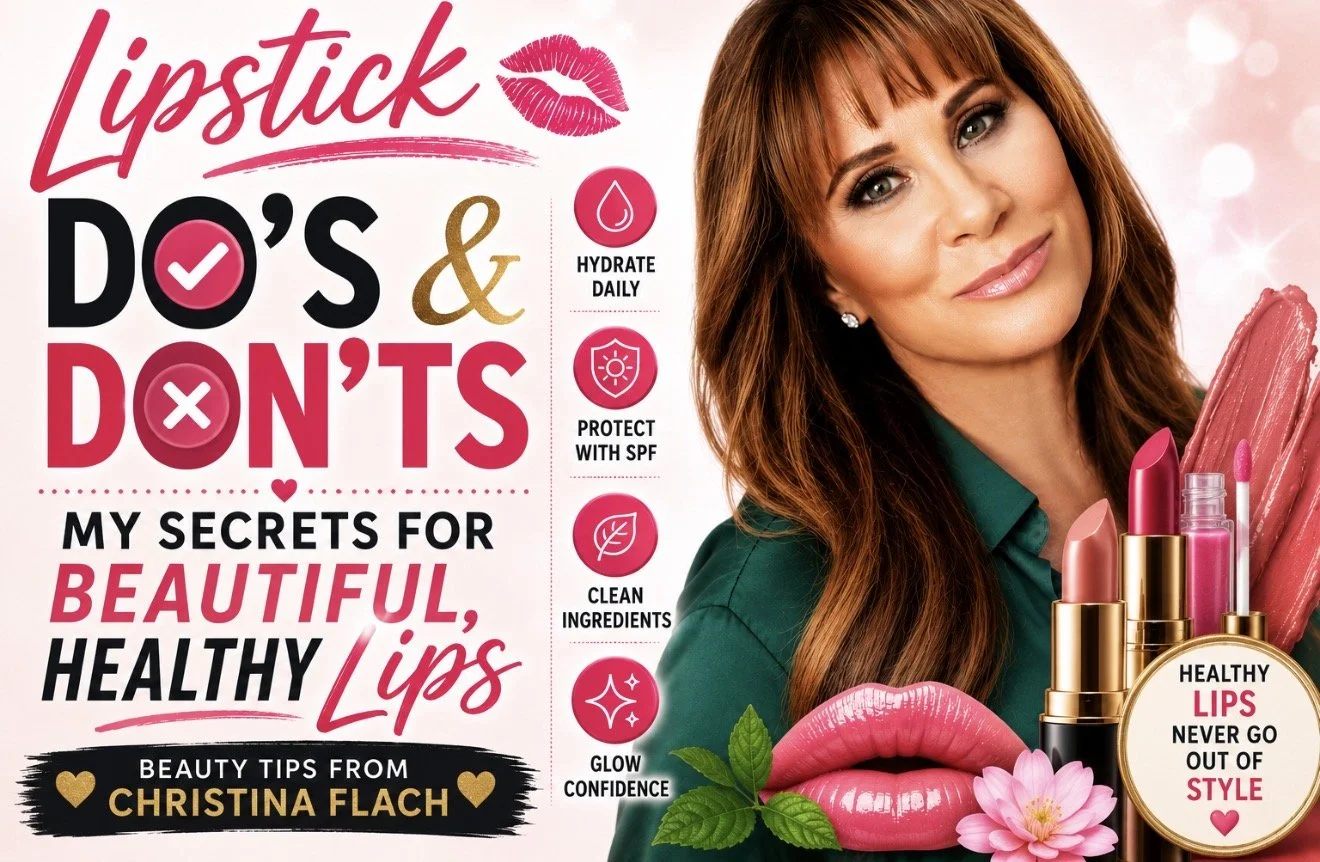 Christina Flach shares lipstick do’s and don’ts for beautiful, healthy lips