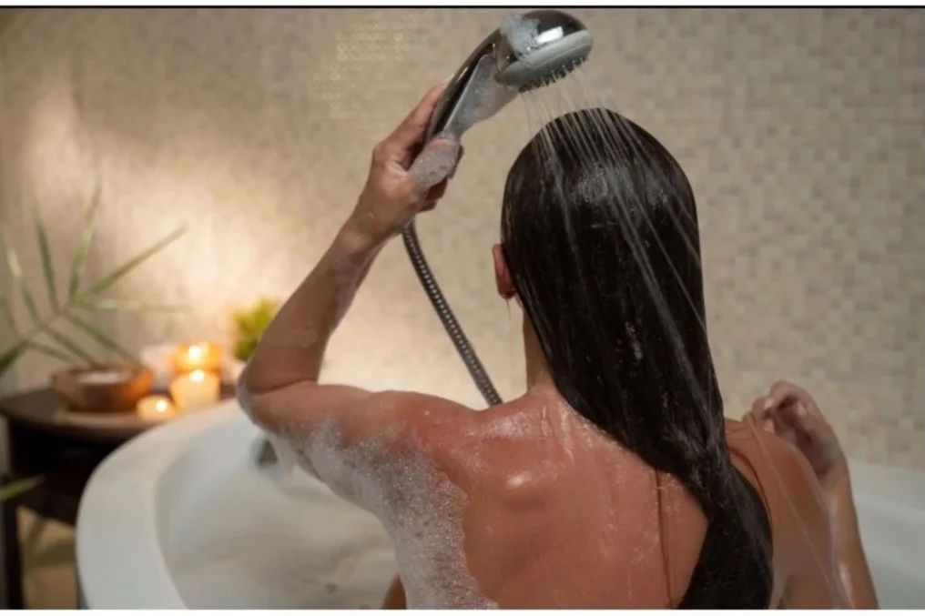 Shower routine for healthy hair and scalp care to protect color and prevent damage