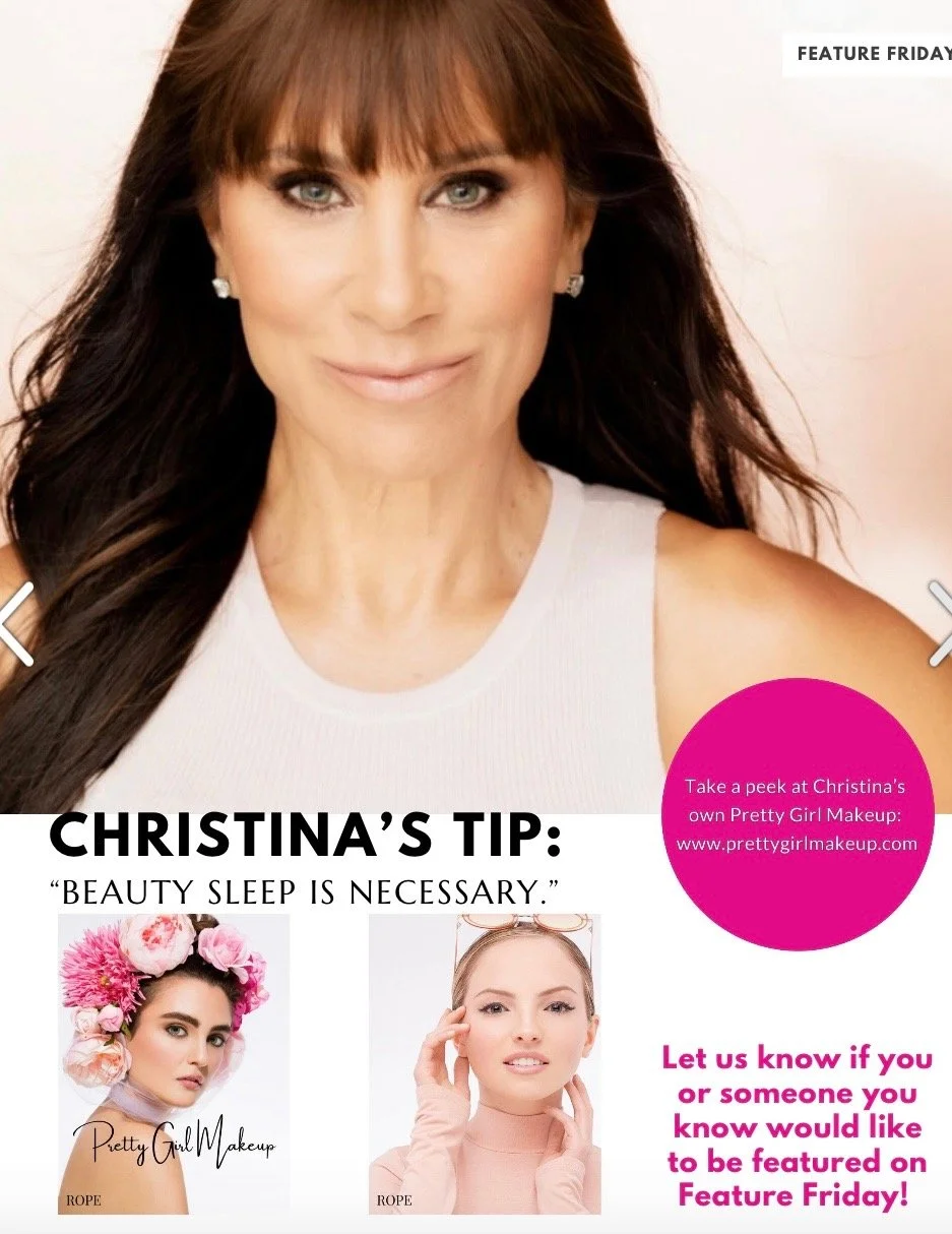 Christina Flach beauty expert sharing skincare tip about the importance of beauty sleep