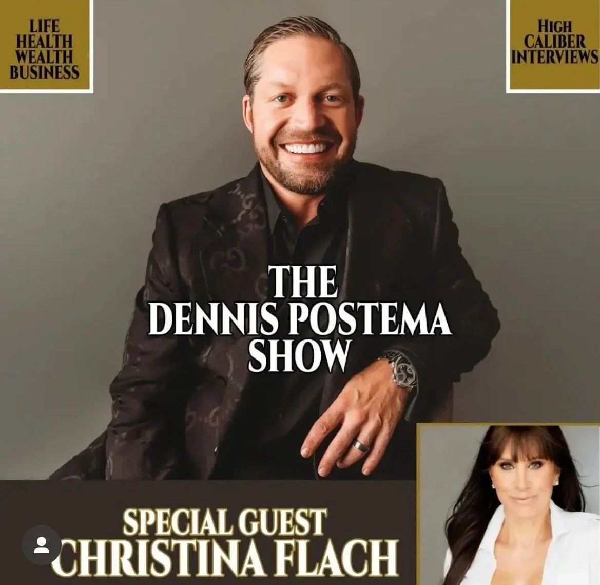 Christina Flach on The Dennis Postema Show discussing leadership, mindset, and success as a beauty entrepreneur