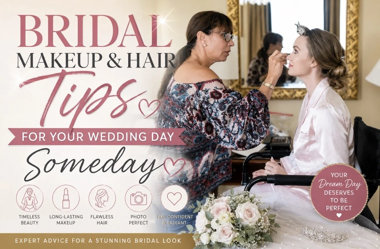 Celebrity makeup artist Christina Flach shares expert bridal makeup and hair tips while preparing a bride for her wedding day in this Women Fitness feature.