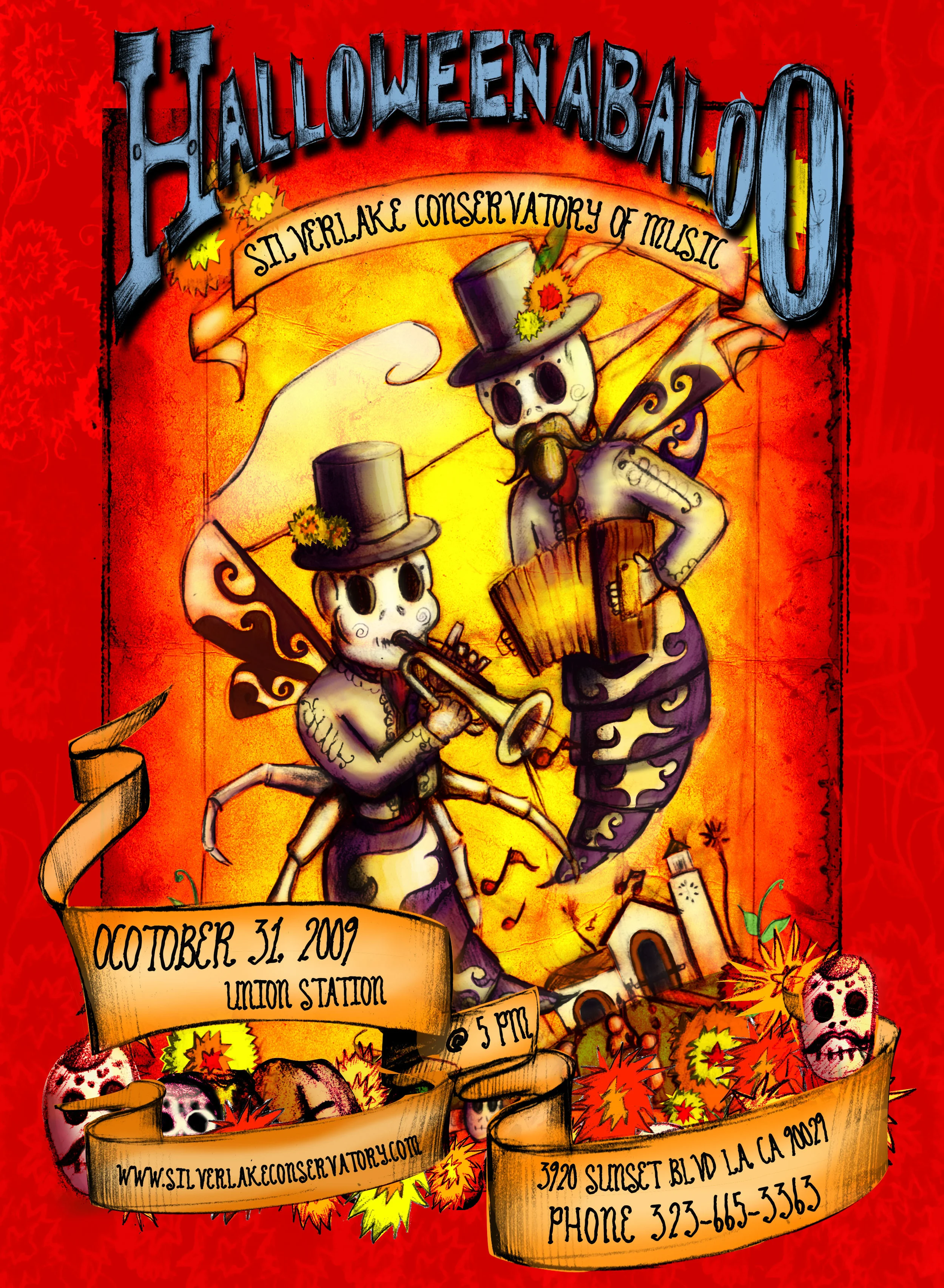 Silverlake Conservatory of Music's Halloweenabaloo Poster