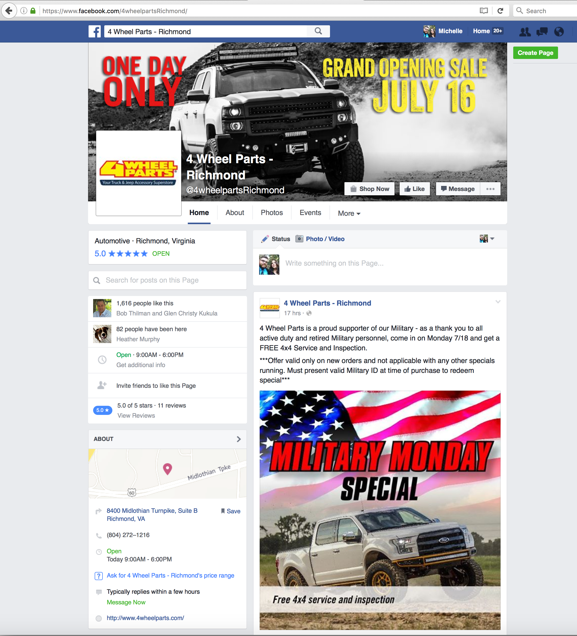 4 Wheel Parts Facebook 