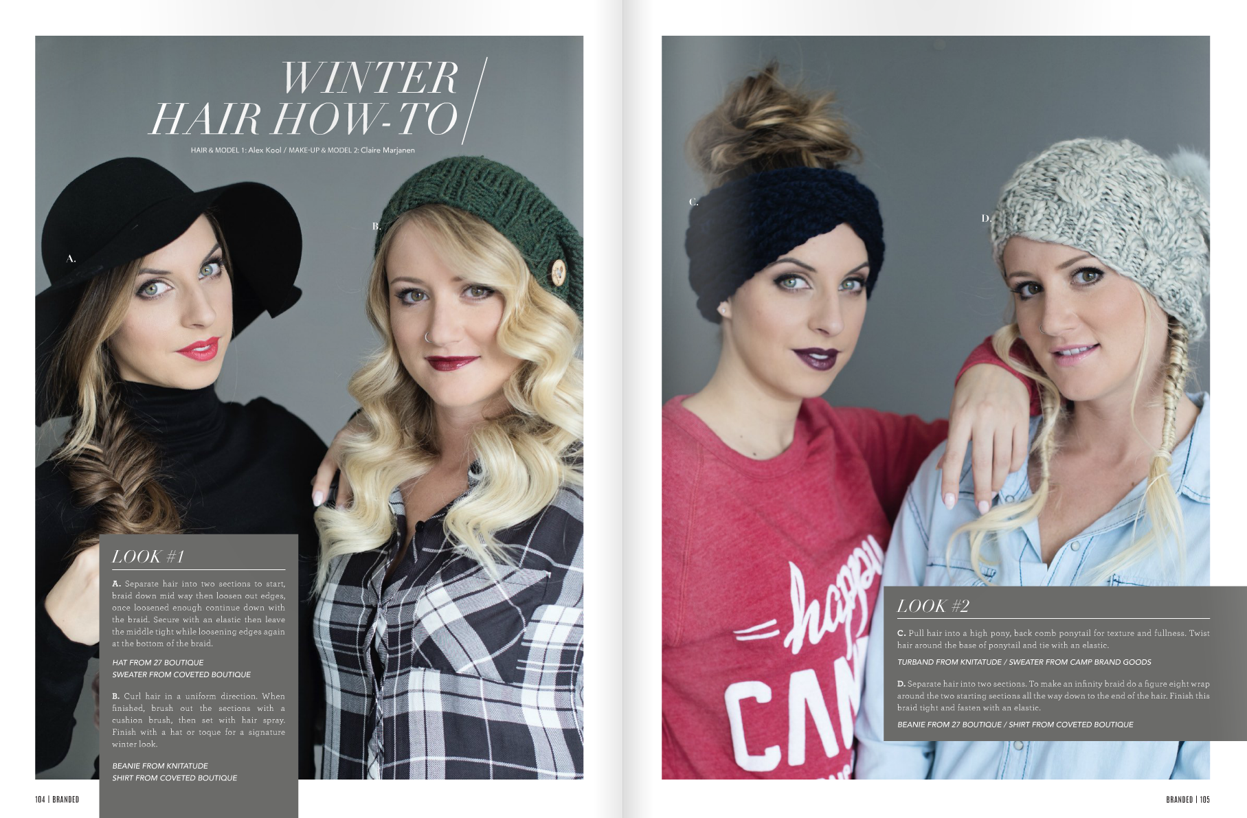 Winter Hair How-To with Branded Magazine