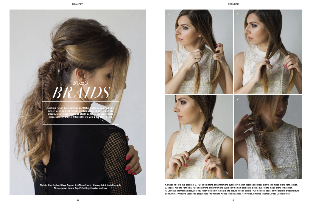 Branded Magazine Spread