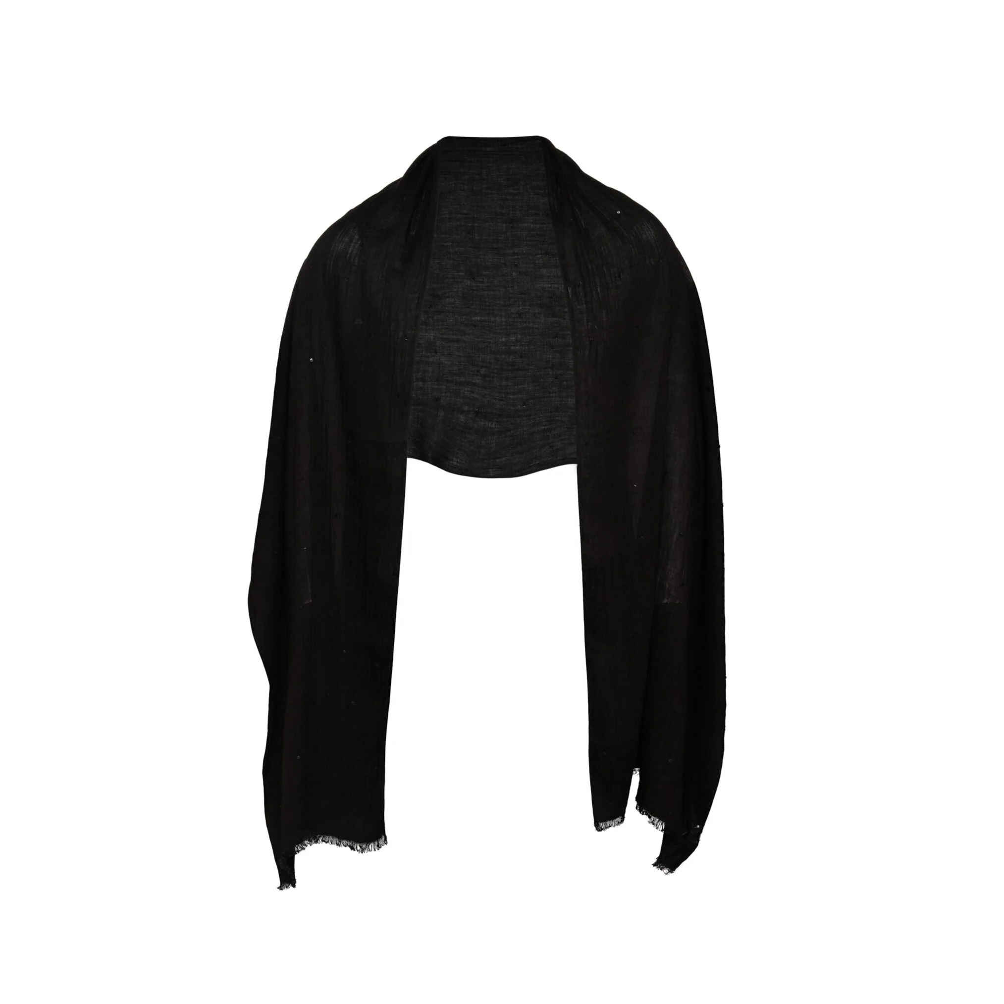 lightweight shawl with sleeves