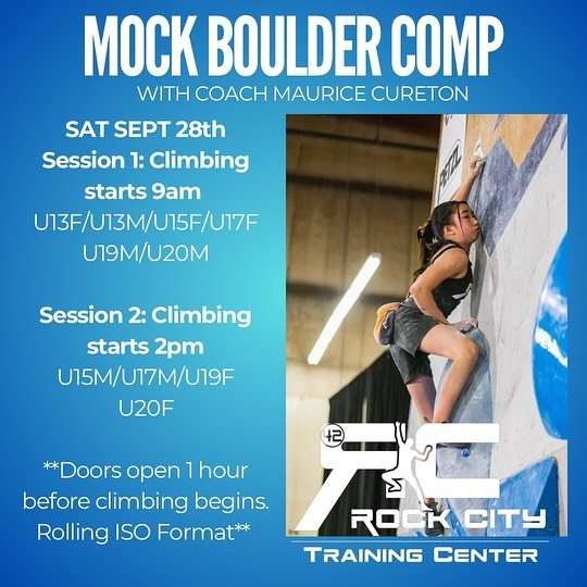 Back to BOULDERS!!! Join us for an Onsight round of Boulders set by Steve Gaspar. Boulders will be set to prepare athletes for what&rsquo;s to come throughout the season. We will hit the recommended styles of IFSC setting standards. We are also offer