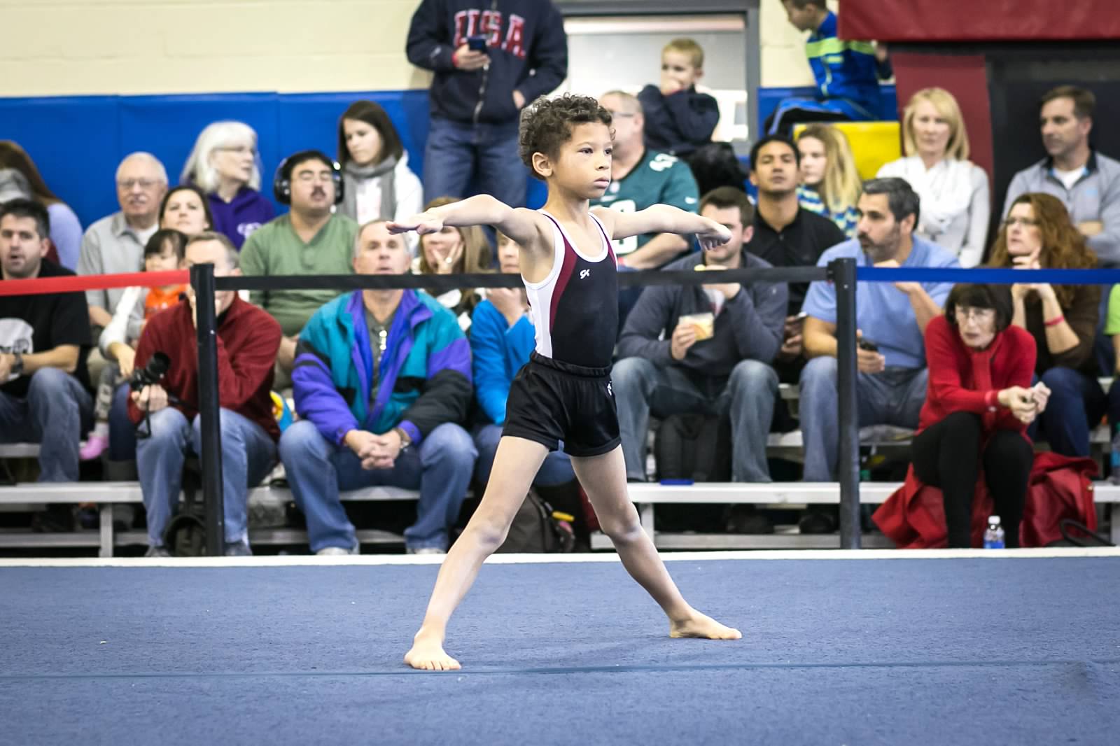  A Level 4 on the floor exercise during the 2014 BWI. 