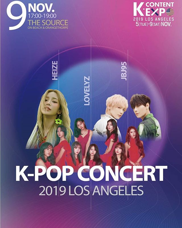 ATTN #LosAngeles &amp; Surrounding Cities! 
Don't miss out on this FREE #KPOP concert &amp; expo happening at @thesourceoc from November 5 - 9th! Special musical guests include @heizeheize , @official_lvlz8_ , and @jbj95__official ; There will be ven