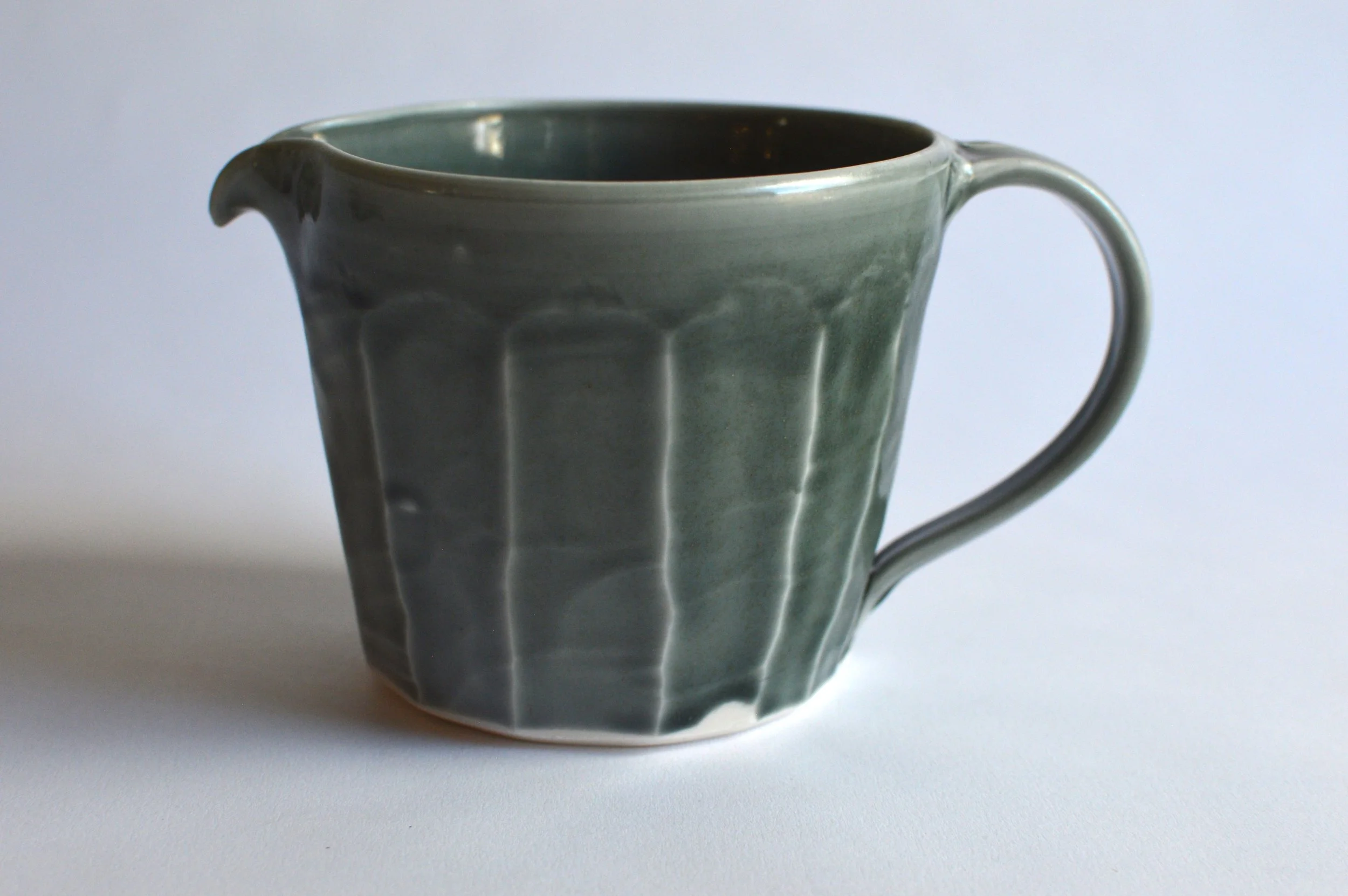 Mystery Glaze Facetted Pitcher/ Vase