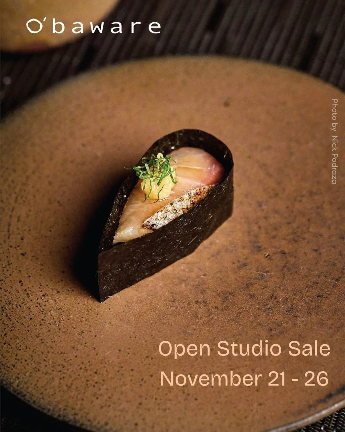 🍂Open Studio Sale 🍂

Mark your calendars! From tomorrow through Wednesday, November 26, we&rsquo;re opening the doors to the O&rsquo;baware studio for our Autumn Sale. 🙌 Explore a brand-new selection of handcrafted ceramics, perfect for thoughtful