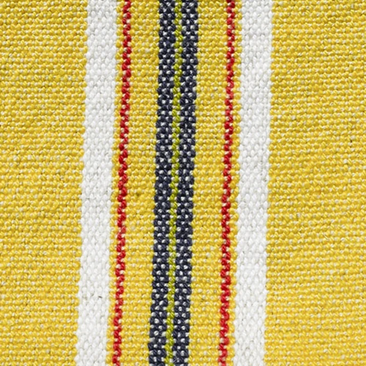 Detail of Summer Yellow Plain Weave