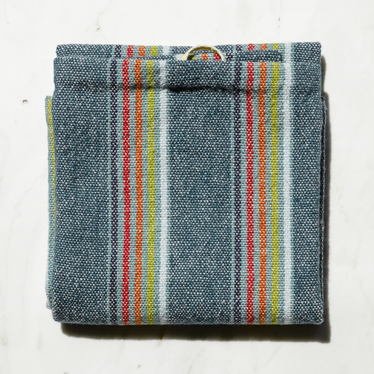Artisanal dish towels, pillows, and linen tape woven by Stephanie Seal Brown