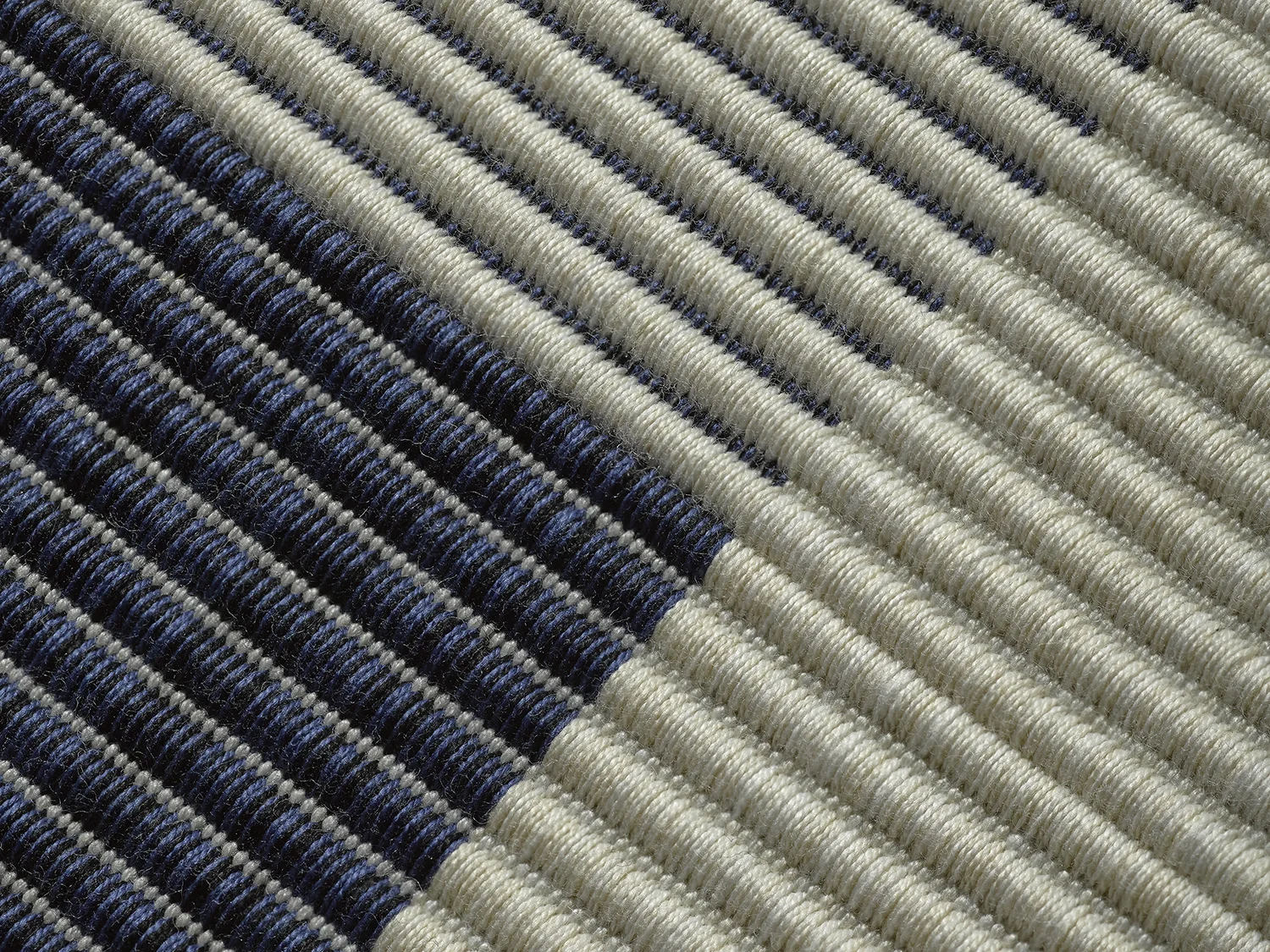 Detail of Calcada Rug in Midnight