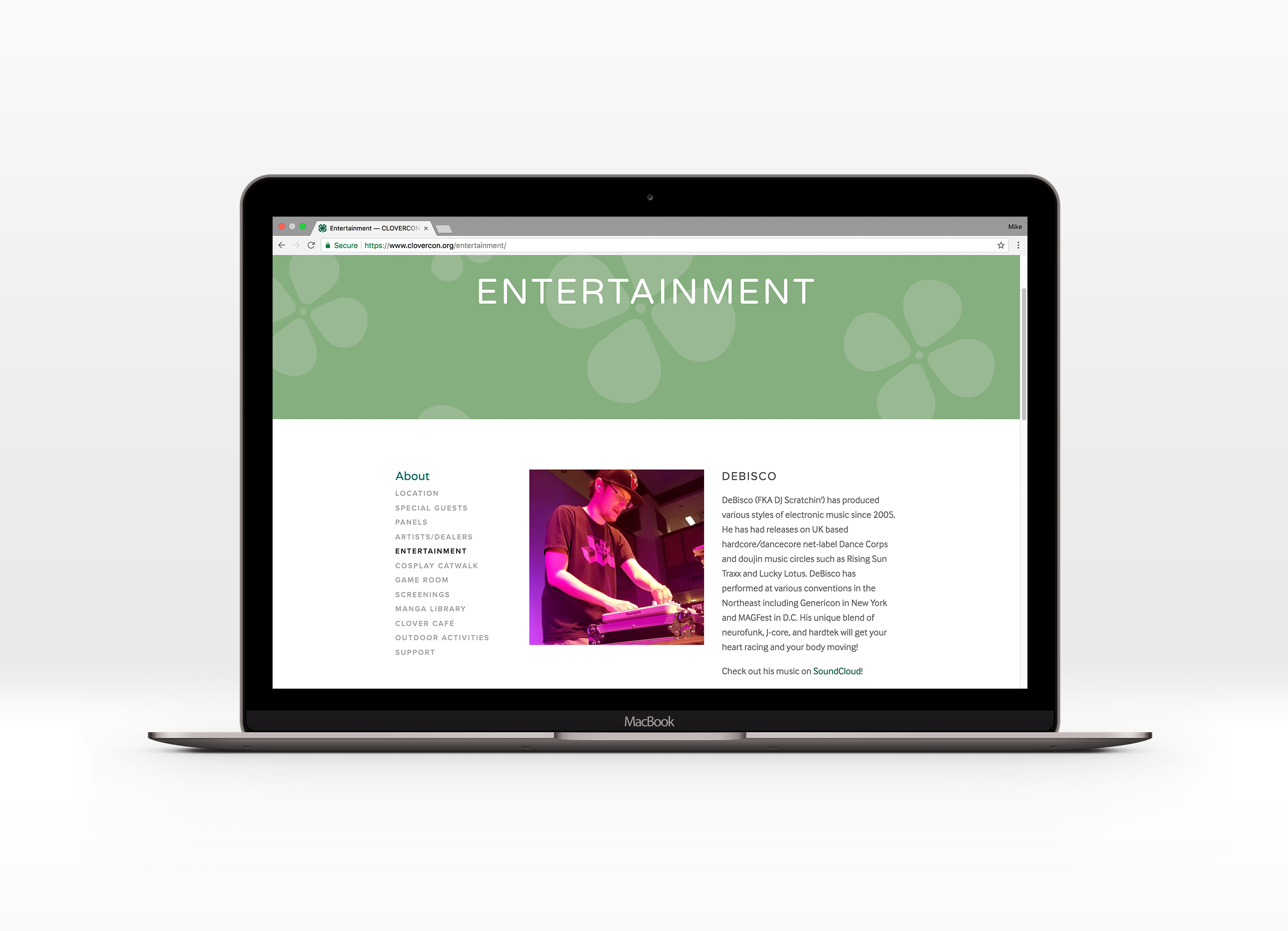 CLOVERCON 2018 (WEBSITE)