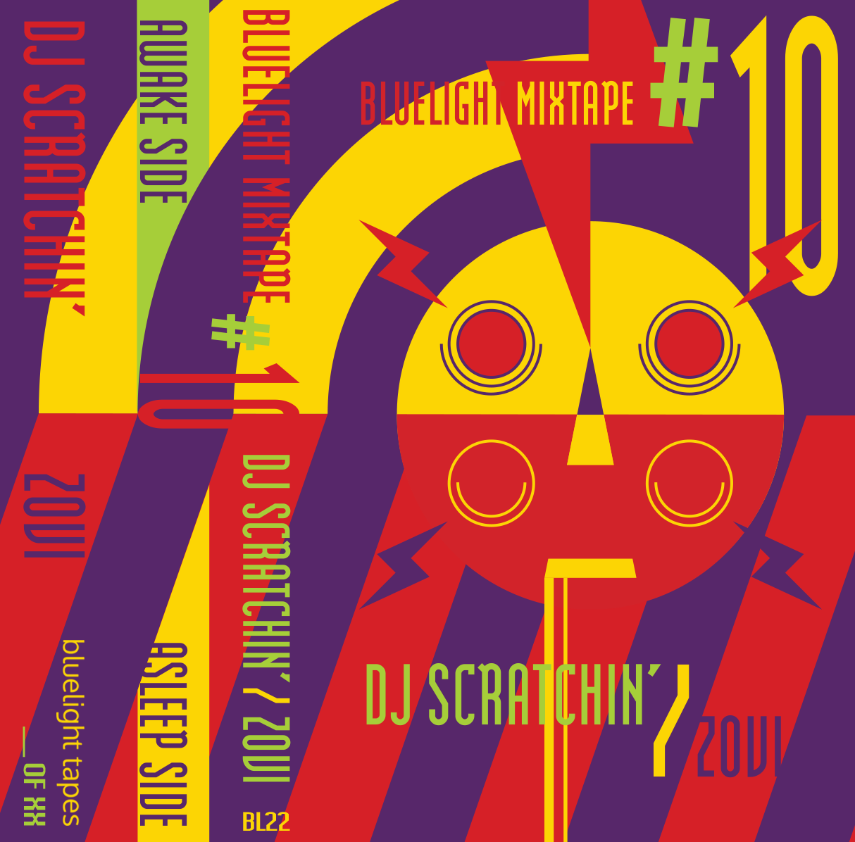 DJ SCRATCHIN' X ZOVI - BLUELIGHT MIXTAPE #10 (2017, BLUELIGHT TAPES)